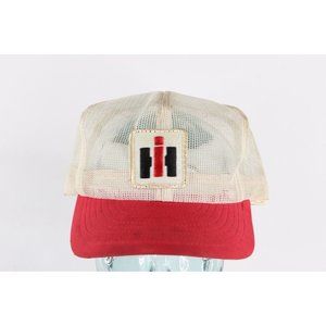 Vintage 70s Louisville MFG Co Distressed International Harvester Snapback Hat